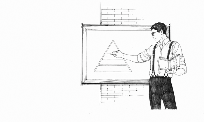 Leviathan from LEVIUS teaching at a blackboard
