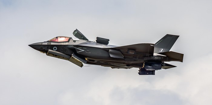 F-35A Lightning II jet fighter in flight