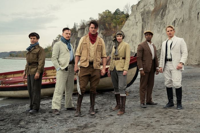 Jupiter's Legacy characters on a beach