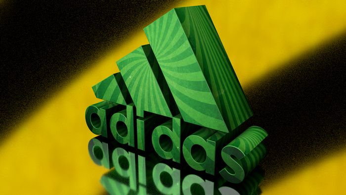 Adidas 3D Logo with Green Stripes