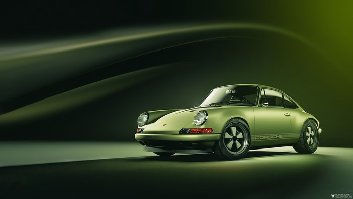 Green Porsche 911