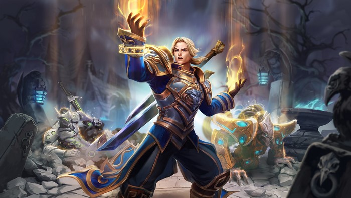 Anduin Wrynn and Genji from Heroes of the Storm