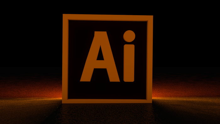 Adobe Illustrator AI Logo 3D CGI