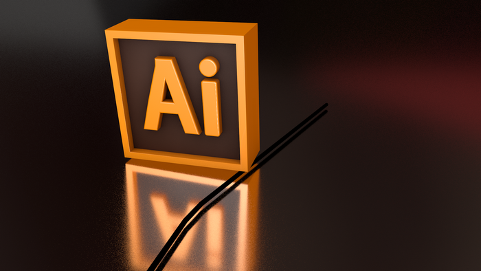 Adobe Illustrator 3D Logo