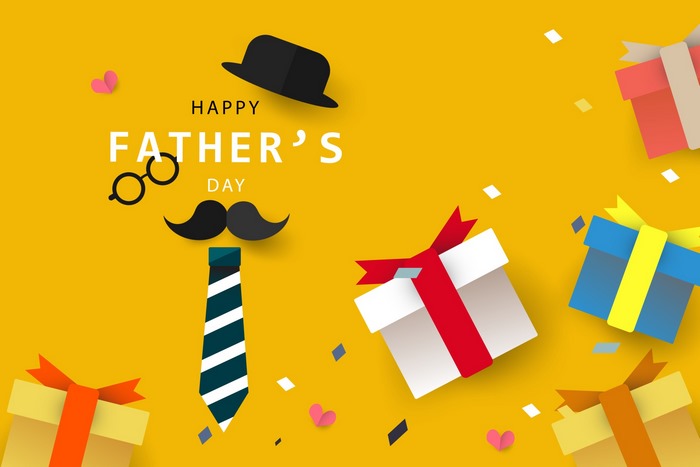 Happy Father's Day with Gifts and Accessories