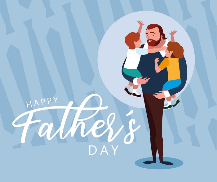 Happy Father's Day with Father and Sons