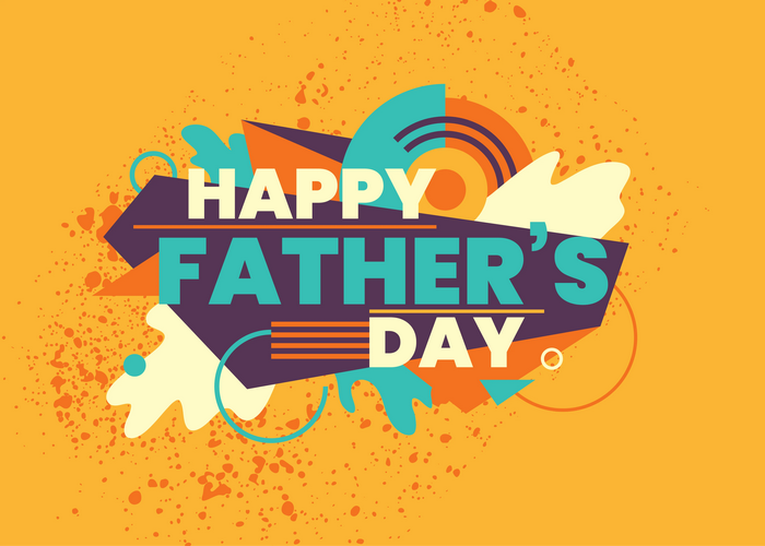 Happy Father's Day abstract graphic