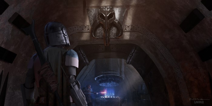 The Mandalorian concept art by Nick Gindraux