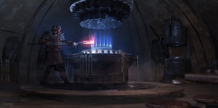 The Mandalorian concept art by Nick Gindraux