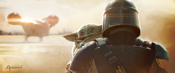 The Mandalorian and Grogu concept art