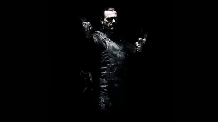 The Punisher with two guns