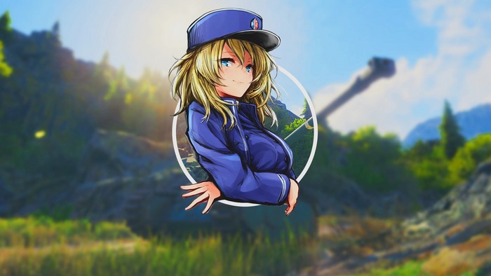 Anime girl from Girls und Panzer