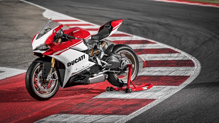 Ducati Panigale 1299 Superbike on Race Track