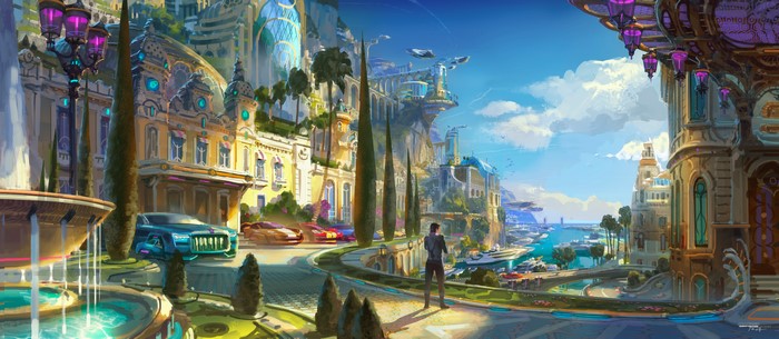 4K Overwatch 2 Concept Art Cityscape