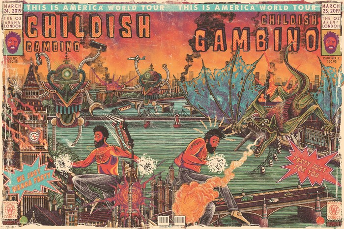 Childish Gambino This Is America World Tour Poster