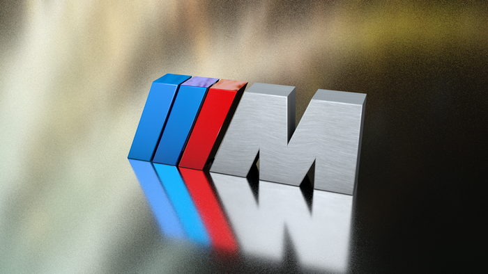 BMW M logo 3D render