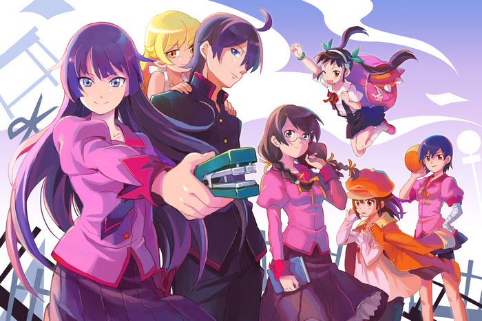Monogatari Series characters fan art