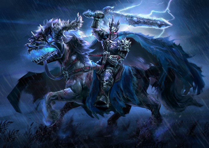 Undead Knight on a Hellish Horse