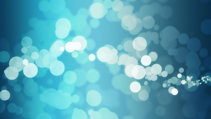 Blue and cyan bokeh digital art