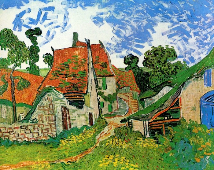 Street in Auvers by Vincent van Gogh