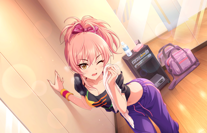 Jougasaki Mika from THE IDOLM@STER Cinderella Girls training