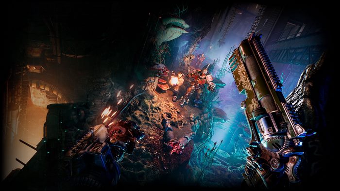 Necromunda: Hired Gun combat scene