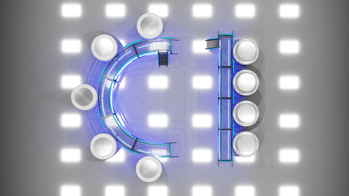 3D render of a laboratory with cryonics equipment