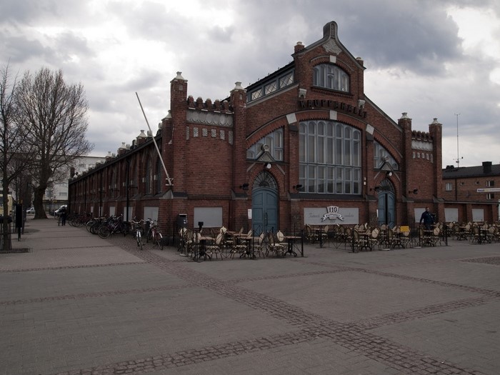 Market building in Oulu, Finland