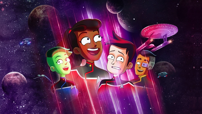 Star Trek: Lower Decks characters in space
