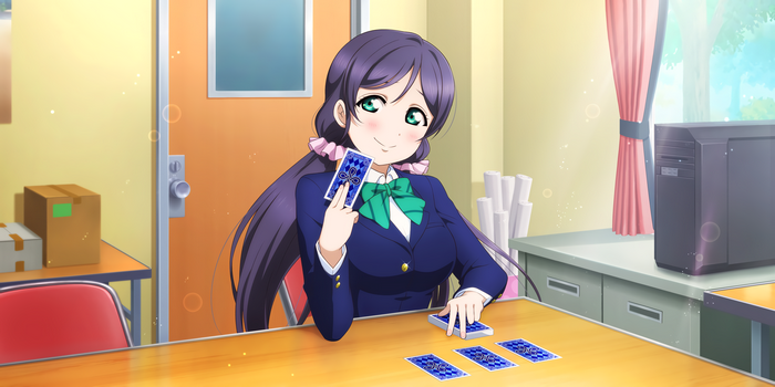 Nozomi Tojo from Love Live! playing cards