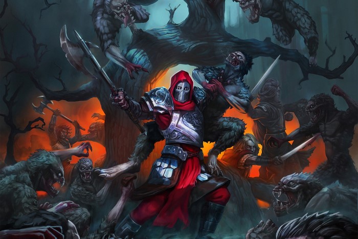 Fantasy battle illustration by Anatoliy Glyga
