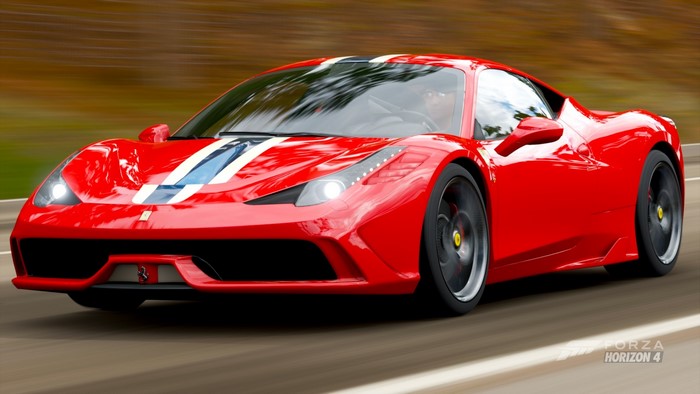 Red Ferrari 458 Italia from Forza Horizon 4