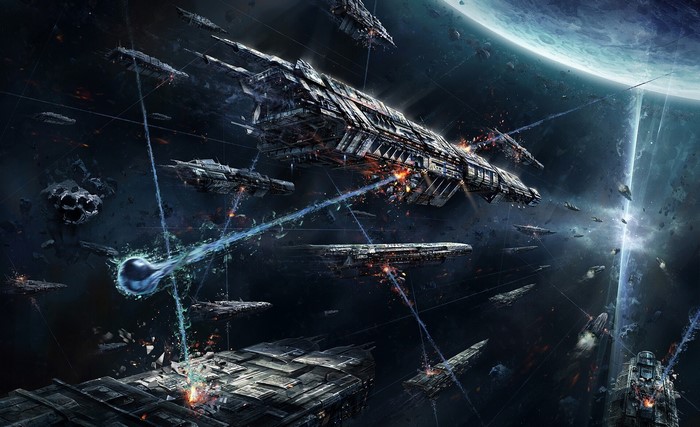 Spaceship Battle Scene from The Three Body Problem