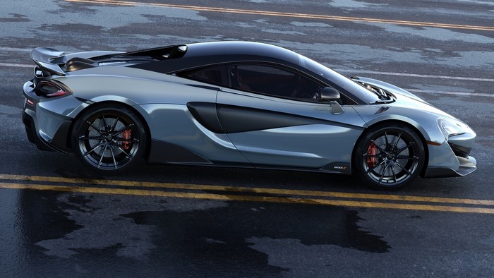 McLaren 600LT Spider from side view