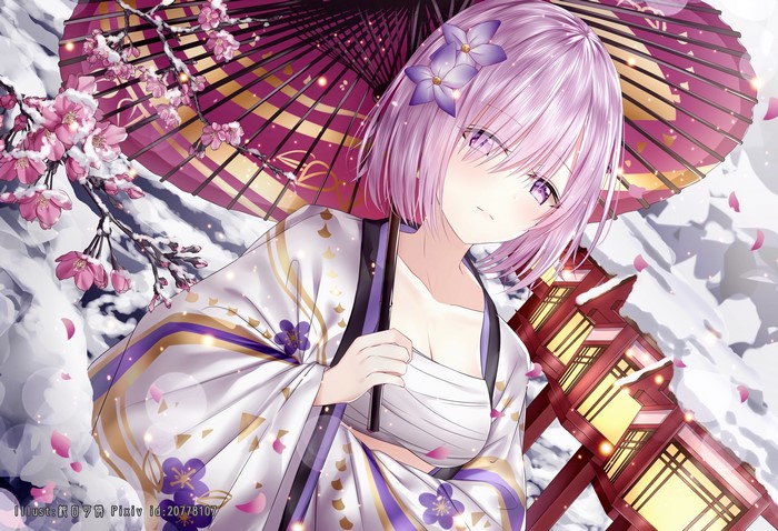 Mash Kyrielight from Fate/Grand Order in Winter
