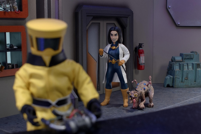 Marvel's M.O.D.O.K. character with a mutated dog