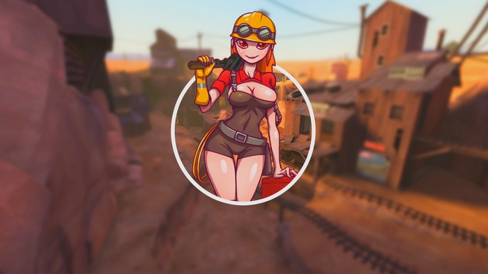 Anime Engineer from Team Fortress 2
