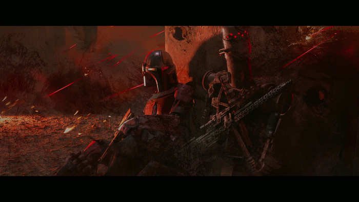 The Mandalorian and IG-11 in Star Wars