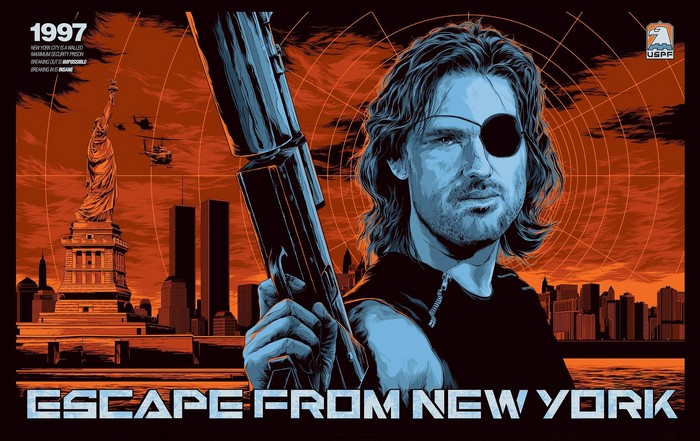Snake Plissken from Escape from New York artwork