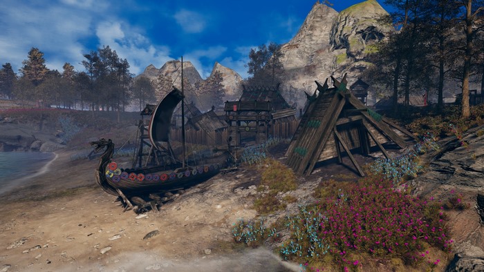 Frozenheim Viking Village with Dragon Ship