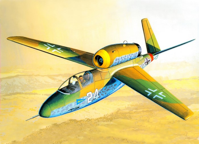 Messerschmitt Me 262 jet fighter aircraft artwork