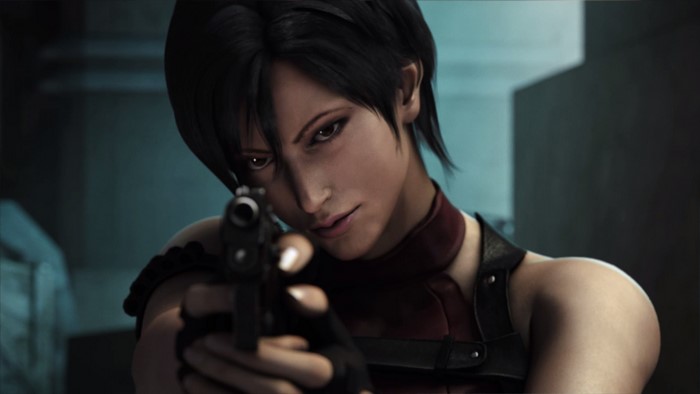 Ada Wong from Resident Evil 4 holding a gun