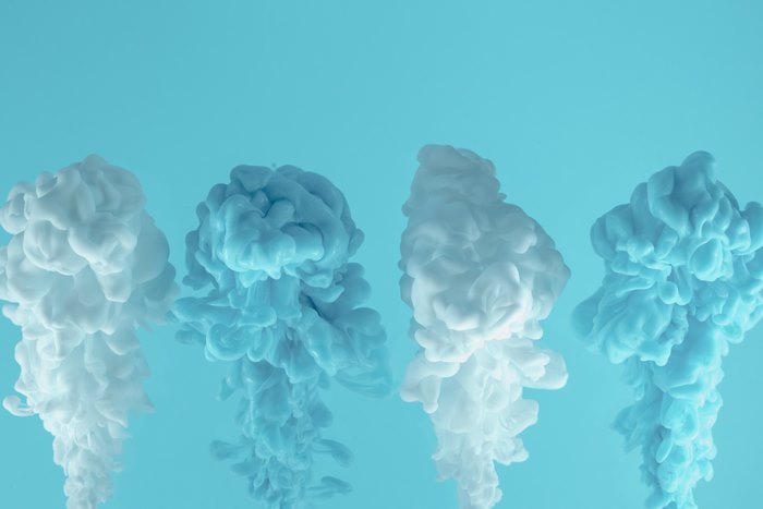 Abstract Smoke 4K Blue