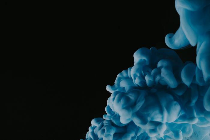 Abstract Blue Smoke 4K