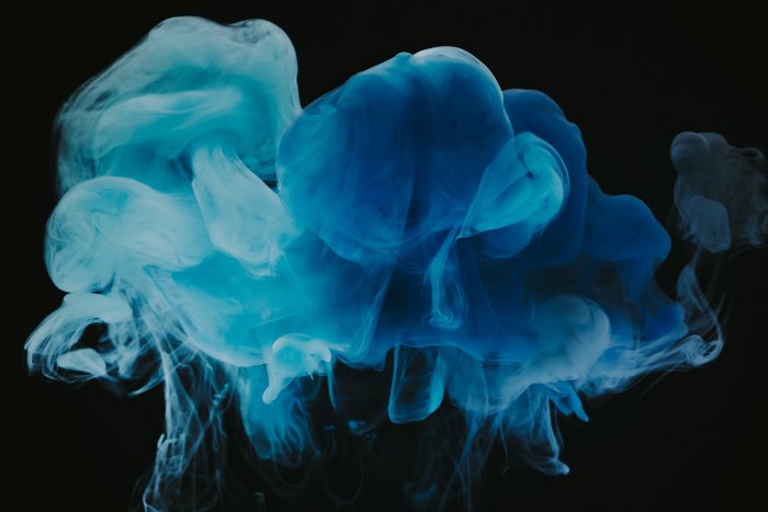 Abstract Blue Smoke 4K
