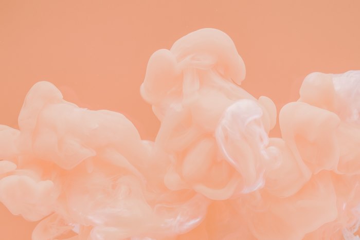 Abstract Peach Smoke Cloud 4K