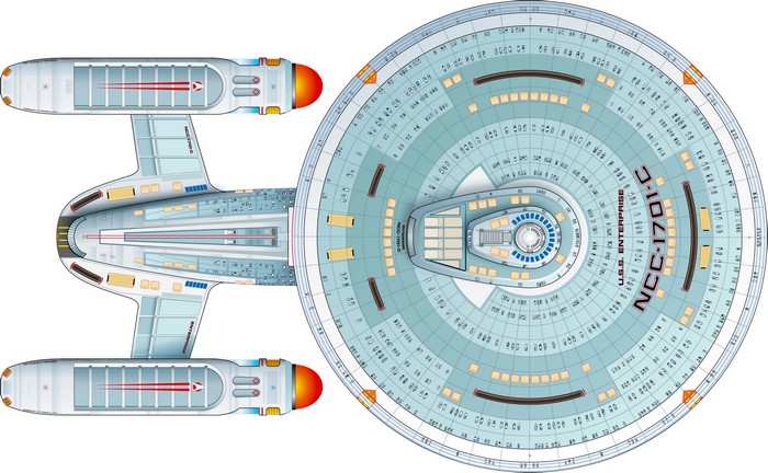4K USS Enterprise NCC-1701-C Star Trek spaceship