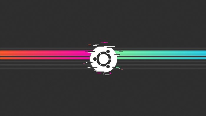 Ubuntu Logo Glitch Art 4K