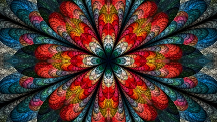 Colorful Abstract Fractal Design
