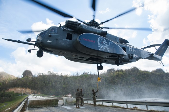 MH-53E Sea Dragon helicopter with Navy markings